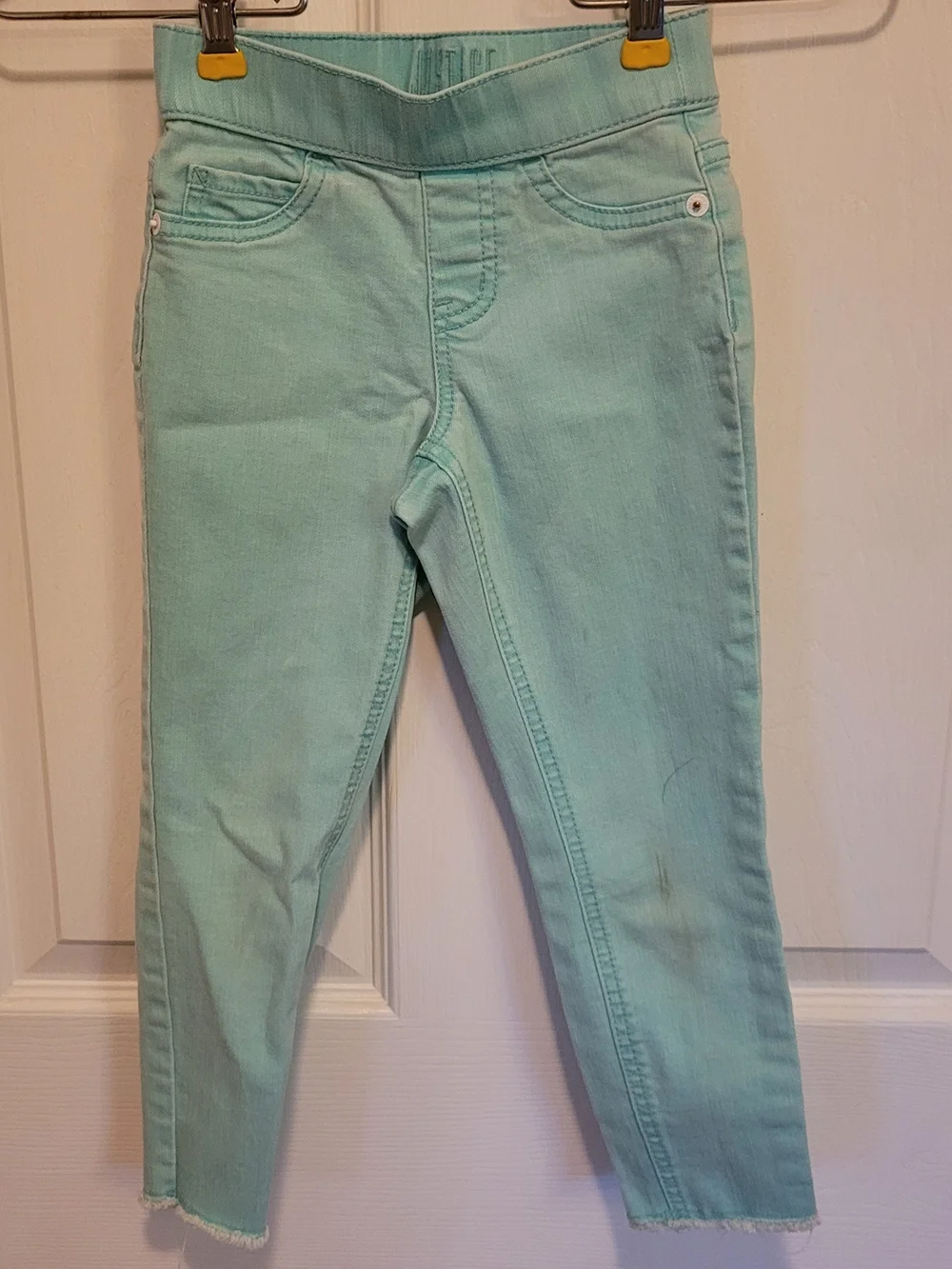 Girl's Justice Jeggings in Light Teal